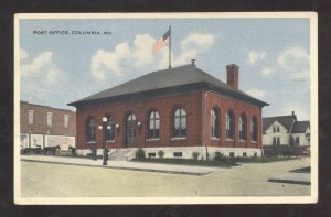 COLUMBIA MISSOURI UNITED STATES POST OFFICE BUILDING VINTAGE OSTCARD MO.