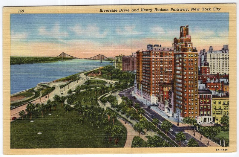 New York City, Riverside Drive and Henry Hudson Parkway