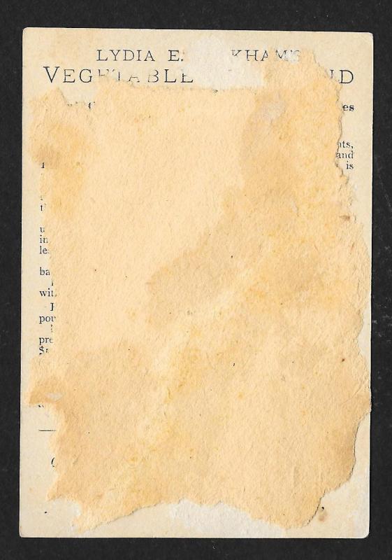 VICTORIAN TRADE CARDS (6) Lydia Pinkham's Vegetable Compound