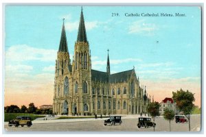 1929 View of Catholic Cathedral Helena Montana MT Vintage Posted Postcard