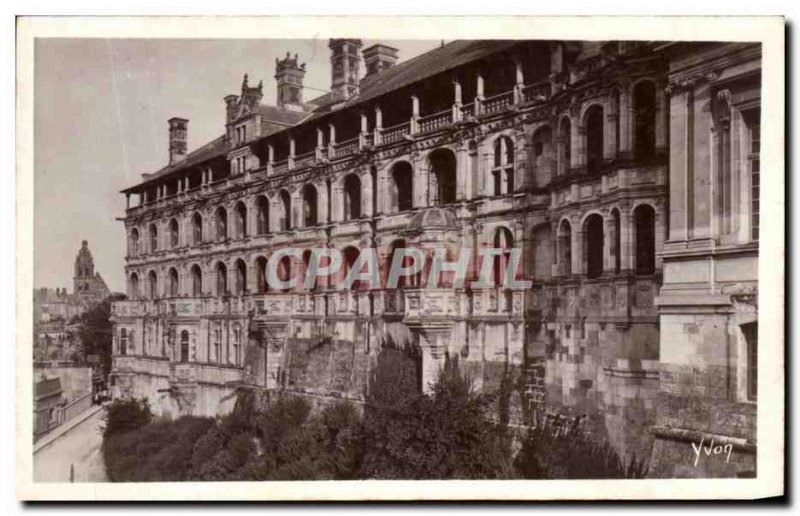 Old Postcard Loire Chateau de Blois Facade Francois 1er La Douce France dela ...