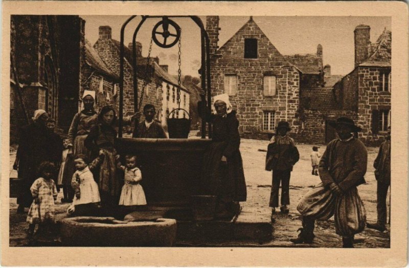 CPA LOCRONAN - Le Puits banal de la Place (143258)