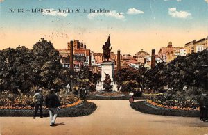 Jardim Sa Da Bandeira Lisboa 1923 Missing Stamp 