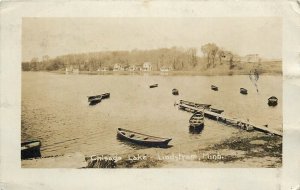 Postcard RPPC 1917 Minnesota Lindstrom Chicago Lake boats 23-13300