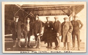 RPPC Real Photo Postcard - Ready For Home - Kineo - 1919