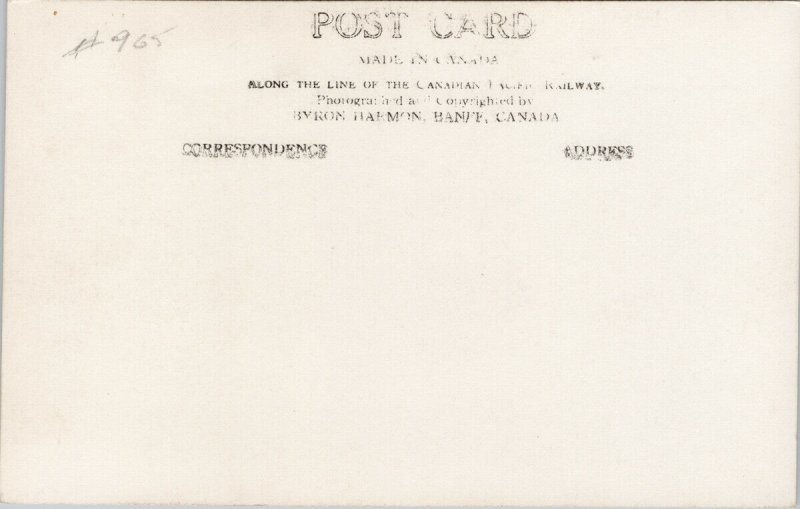 Byron Harmon #965 RCMP Royal Canadian Mounted Police Unused RPPC Postcard E82
