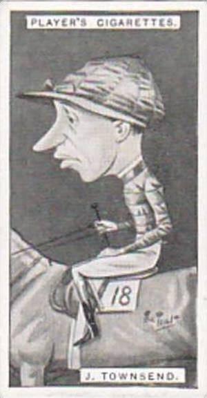 Player Vintage Cigarette Card Racing Caricatures 1925 No 36 J Townsend