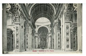 Italy - Roma (Rome), Vatican City. St Peter's Basilica, Interior