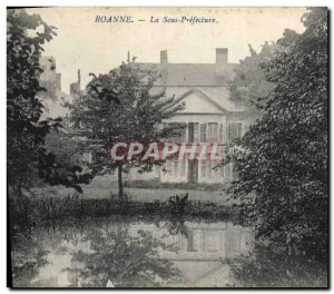 Old Postcard Roanne Under Prefecture