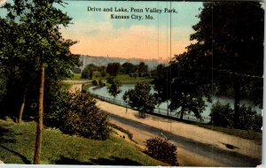 Drive and Lake,Penn Valley Park,Kansas City,MO BIN