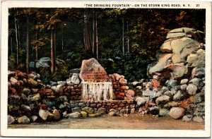 Postcard NY Storm King Highway The Drinking Fountain