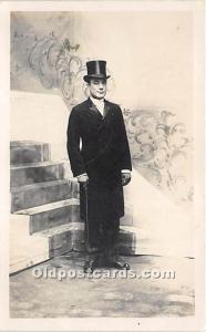 Geo W Poultney Theater Actor / Actress Writing on back 