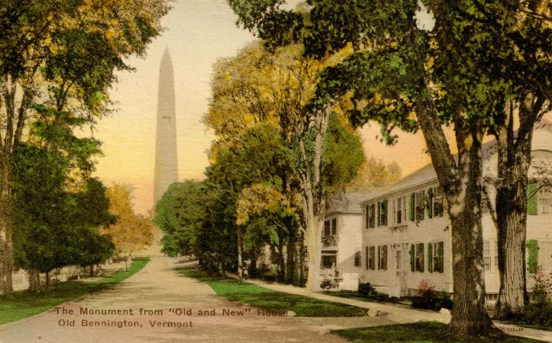 VT - Bennington. Monument from Old and New House