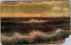 Greetings Fame and fortune seascape 1908 NE