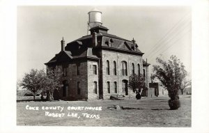 LP57  Court House Robert Lee Texas RPPC Postcard 