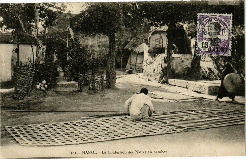 VIETNAM INDOCHINE - Hanoi - La Confection des Nattes en bambou (190152)