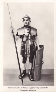 Model Of Roman Legionary Soldier Real Photo Museum Postcard