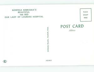 Unused Pre-1980 HOSPITAL SCENE Norfork Nebraska NE J9297