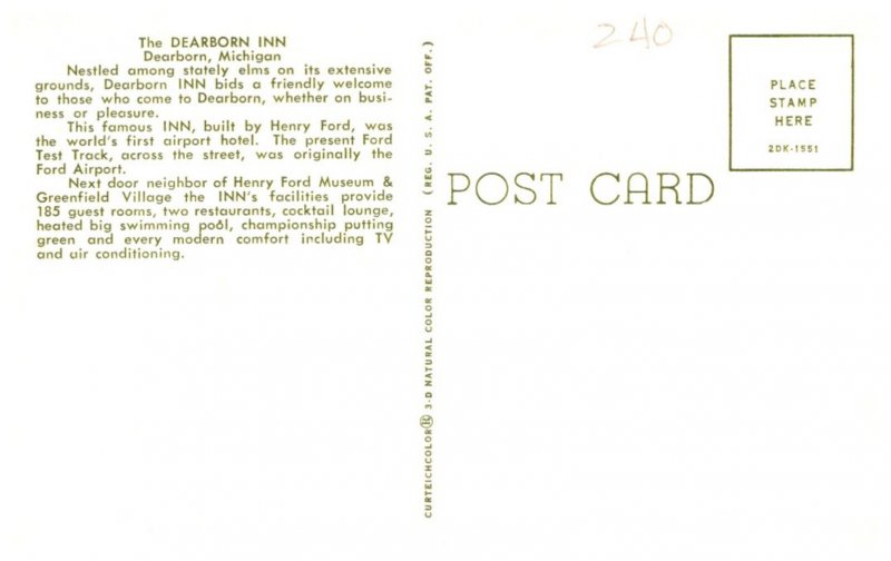 Michigan  Dearborn  The Dearborn   Inn