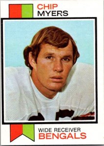 1973 Topps Football Card Chip Myers Cincinnati Bengals sk2506