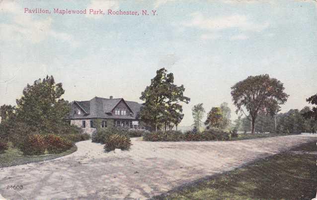 Pavilion at Maplewood Park, Rochester, New York - pm 1910 - DB