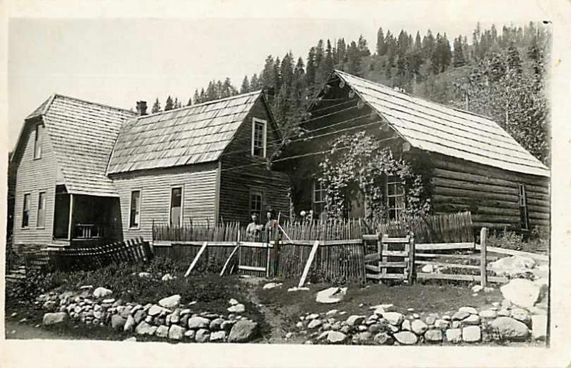 RPPC of Dr. Sanders House in Cornucopia Ghost Town Oregon OR 1915