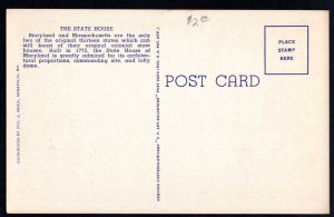 Maryland ANNAPOLIS State Capitol The State House - Linen