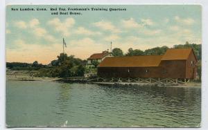 Red Top Freshman Training Quarters Boat House New London Connecticut postcard