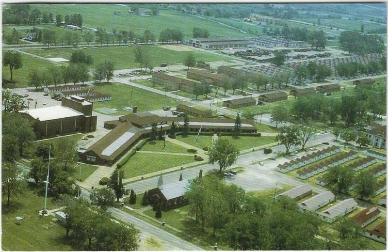 vintage postcard, Camp Perry Training Site, Port Clinton, Ohio 