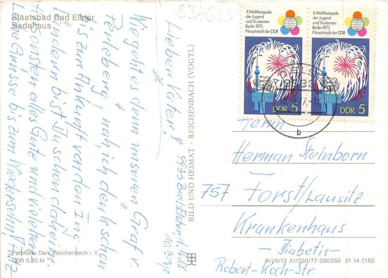 B34653 Staatsbad Bad elster Badehaus  germany