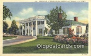 Bing Crosby, North Hollywood, CA USA