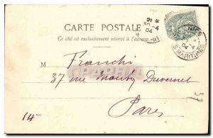 Postcard Old Nice Jetee Promenade between Palms