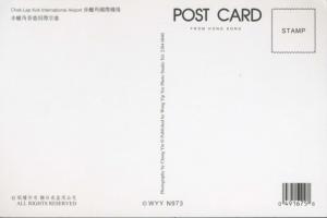 Chek Lap Kok Airport Hong Kong China Taxis Cathay Pacific Airplane Postcard D31