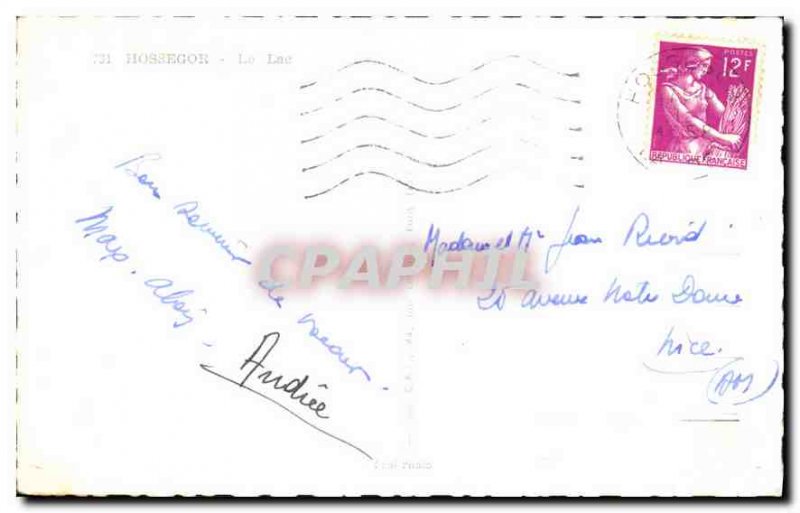 Old Postcard Hossegor Lake