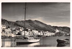 BR101221 port de  selva costa brava vista parcial spain real photo ship bateaux