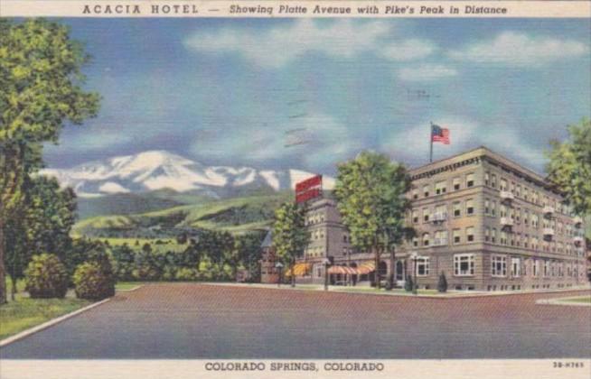 Colorado Colorado Springs The Acacia Hotel 1961