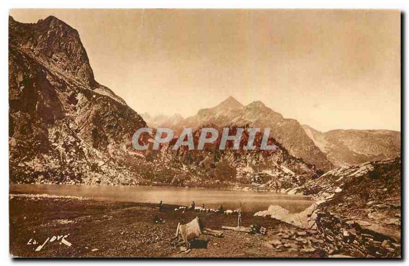 Old Postcard All France Superbagneres Luchon and Area H Garonne Lake Espingo