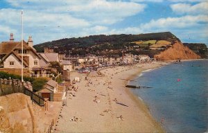 UK England Sidmouth promenade beach 1965