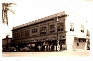 Military - RPPC - Servicemen at USO - Advent Order of Foresters Building - 1940s