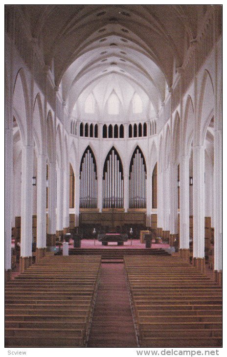 Interior View of Cathedrale St. Germain, RIMOUSKI, Quebec, Canada, PU-1986