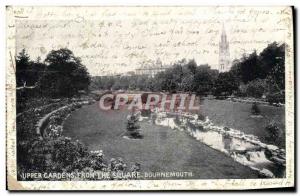Old Postcard From The Upper Gardens Square Bournemouth