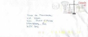 Entier Postal Stationery Postal Justice Canada Balance