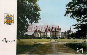 Modern Postcard Chambord the Loire Castles Facade View of the Grande Allee Im...