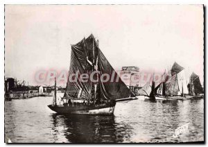 Postcard Old Port of Les Sables D'Olonne Departure for the Tuna Fishing