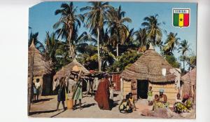 BF18836 types  a village in casamance corner cut  senegal front/back image