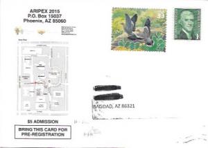 US #3293 Ducks.   Advertising ARIPEX 2015.