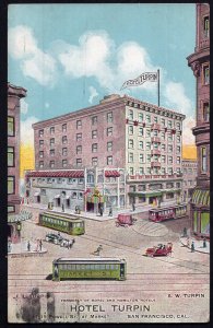 California SAN FRANCISCO Hotel Turpin 7-19 Powell St. - pm1911 - Divided Back