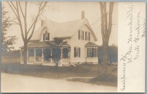 EAST FREETOWN MA RESIDENCE ANTIQUE REAL PHOTO POSTCARD RPPC