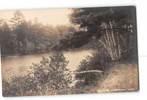 New Hampshire NH RPPC Real Photo 1907-1918 Scene on Contoocook River