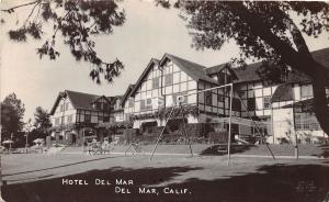 A71/ Del Mar California Ca Postcard Real Photo RPPC 1942 Hotel Del Mar